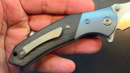 Kubey ku163b Titanium bolsters G-10 Aus-10 (NO BOX)