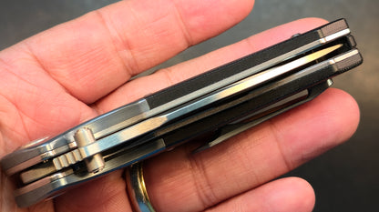 Kubey ku163b Titanium bolsters G-10 Aus-10 (NO BOX)