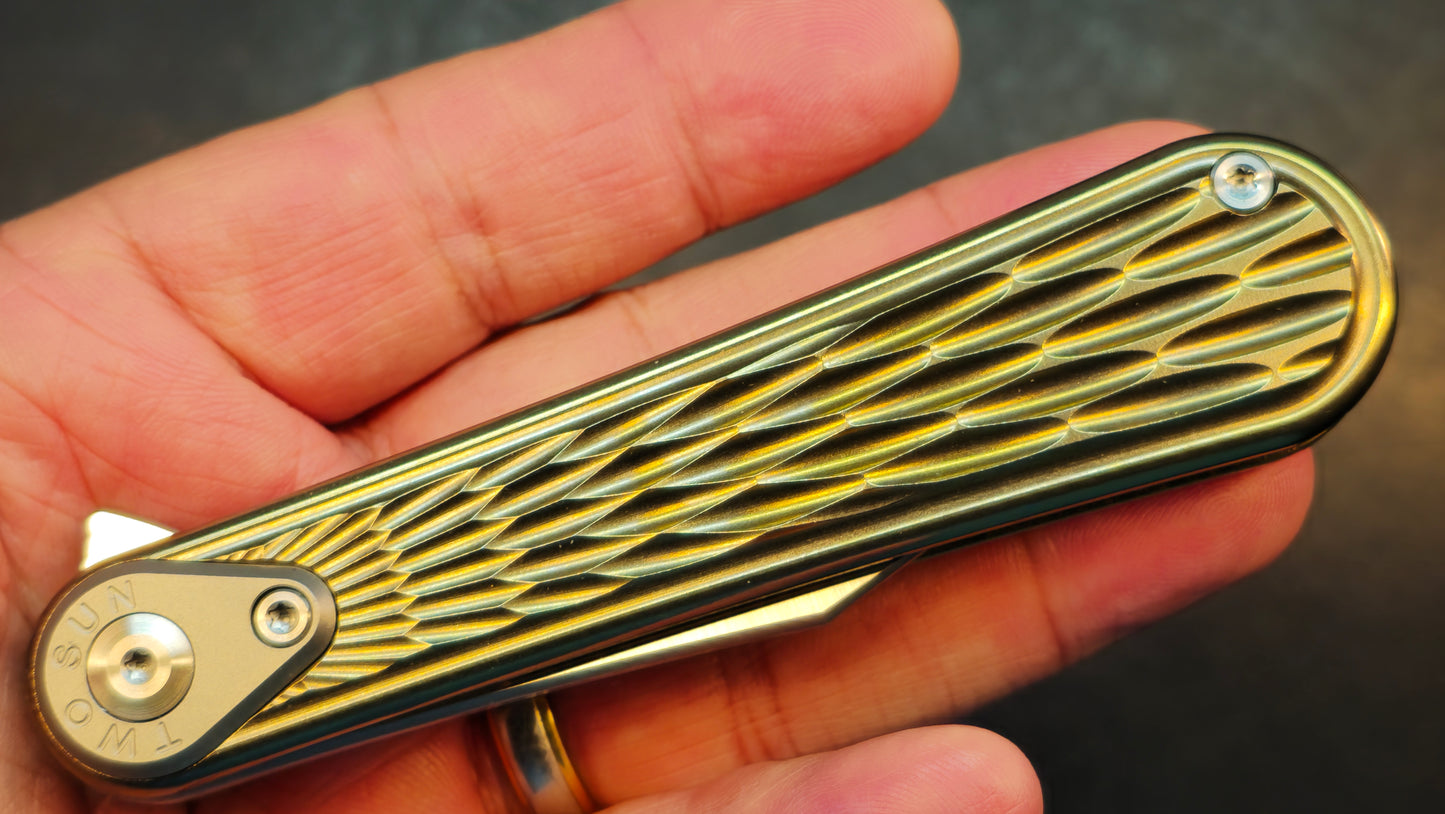 TWOSUN TS232 Titanium Handle 14C28N