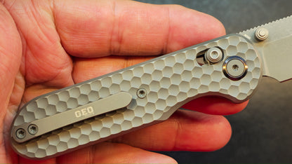 Geo Ethereal Cutter Gray Titanium Handle M390