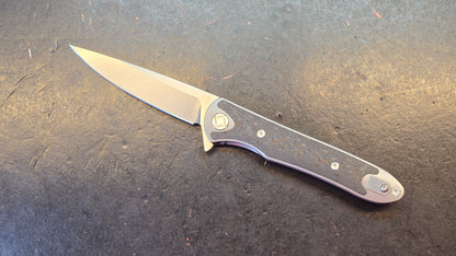 Artisan Cutlery Shark Titanium Carbon Fiber Handle S35VN Blade