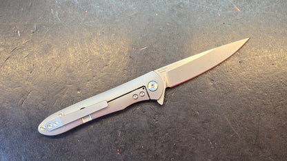 Artisan Cutlery Shark Titanium Carbon Fiber Handle S35VN Blade