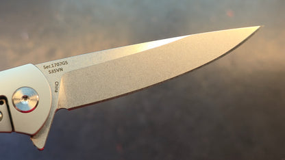 Artisan Cutlery Shark Titanium Carbon Fiber Handle S35VN Blade