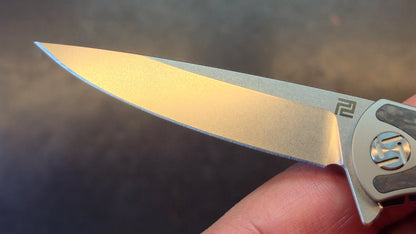 Artisan Cutlery Shark Titanium Carbon Fiber Handle S35VN Blade