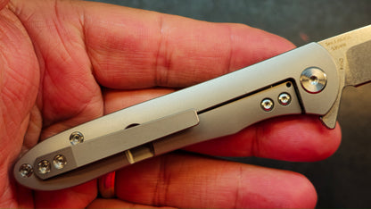 Artisan Cutlery Shark Titanium Carbon Fiber Handle S35VN Blade