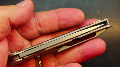 Artisan Cutlery Shark Titanium Carbon Fiber Handle S35VN Blade