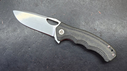 QSP Gorilla Liner Lock Black Micarta Handle 14C28N (DISCOUNT IN CART)