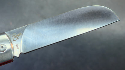 QSP Worker Green Jimped Bone - Blue CF/G10 Handle N690