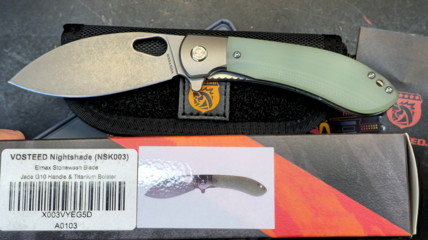 Vosteed Nightshade Titanium G-10 Elmax