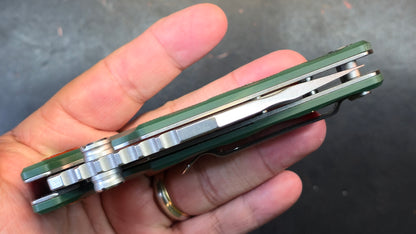 Artisan Cutlery Proponent Liner Lock Knife Green G10 Handle Plain D2