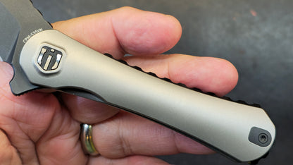 Shieldon Scythe (XL) Titanium Handle DLC CPM-S35VN Pikal Blade (DISCOUNT IN CART)