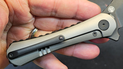 Shieldon Scythe (XL) Titanium Handle DLC CPM-S35VN Pikal Blade (DISCOUNT IN CART)