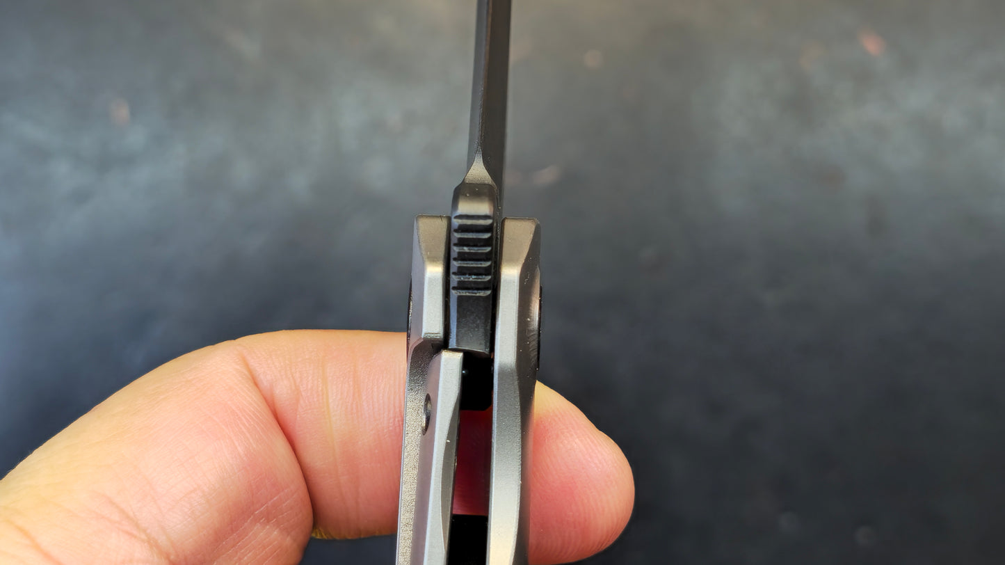 Shieldon Scythe (XL) Titanium Handle DLC CPM-S35VN Pikal Blade (DISCOUNT IN CART)