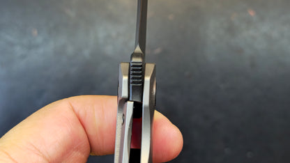 Shieldon Scythe (XL) Titanium Handle DLC CPM-S35VN Pikal Blade (DISCOUNT IN CART)