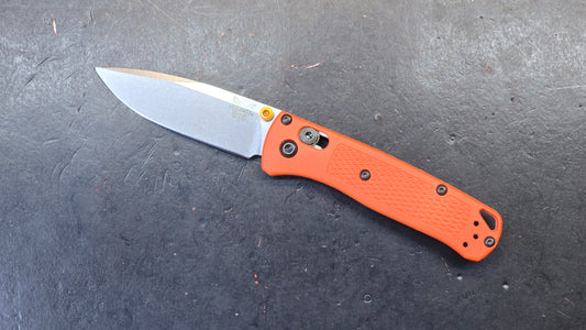 Benchmade Mini Bugout Folding Knife Grivory Handle S30V (Discount in Cart)