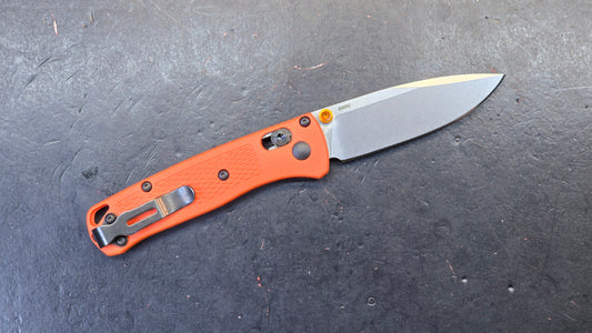 Benchmade Mini Bugout Folding Knife Grivory Handle S30V (Discount in Cart)