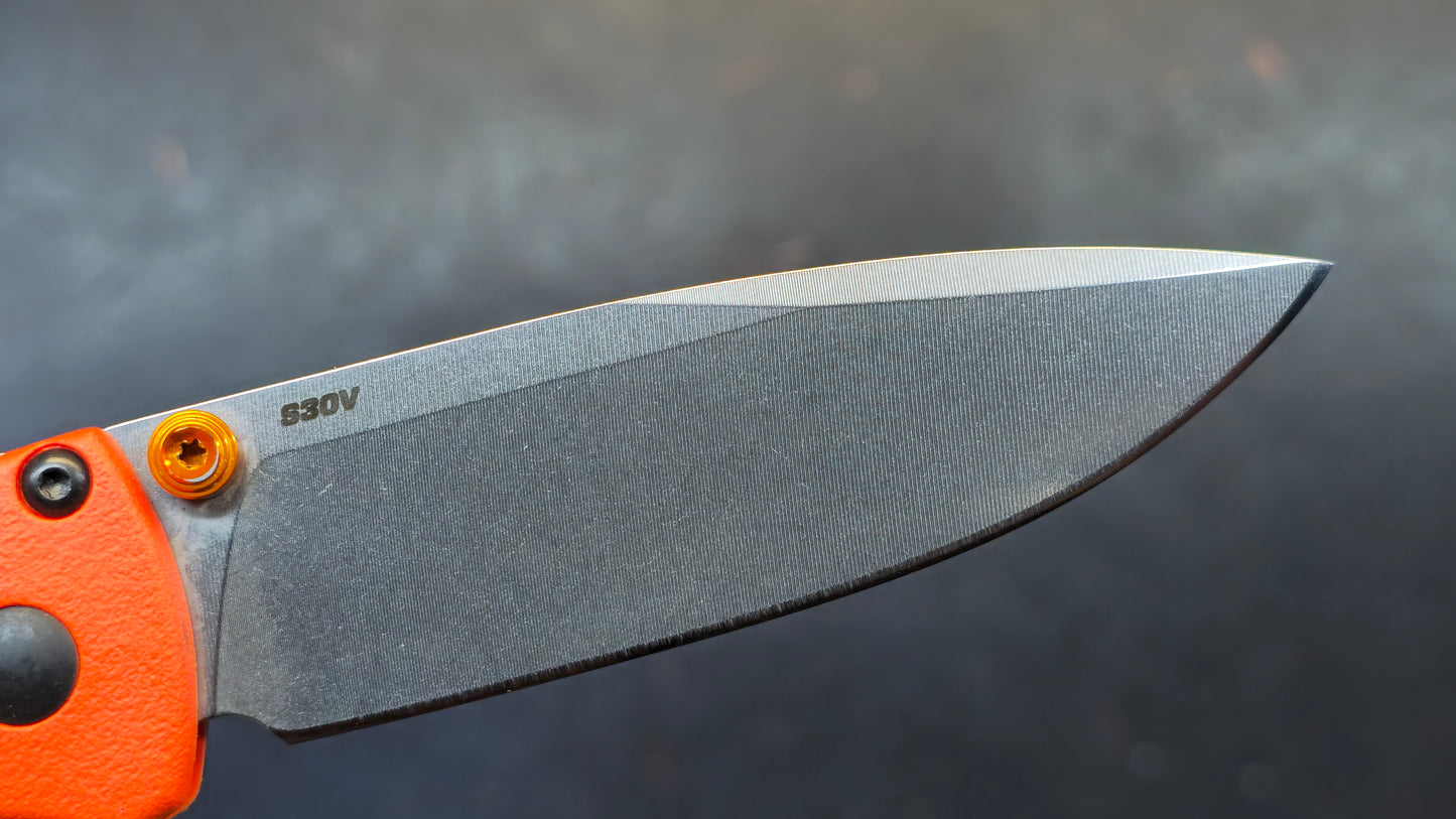 Benchmade Mini Bugout Folding Knife Grivory Handle S30V (Discount in Cart)