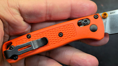 Benchmade Mini Bugout Folding Knife Grivory Handle S30V (Discount in Cart)