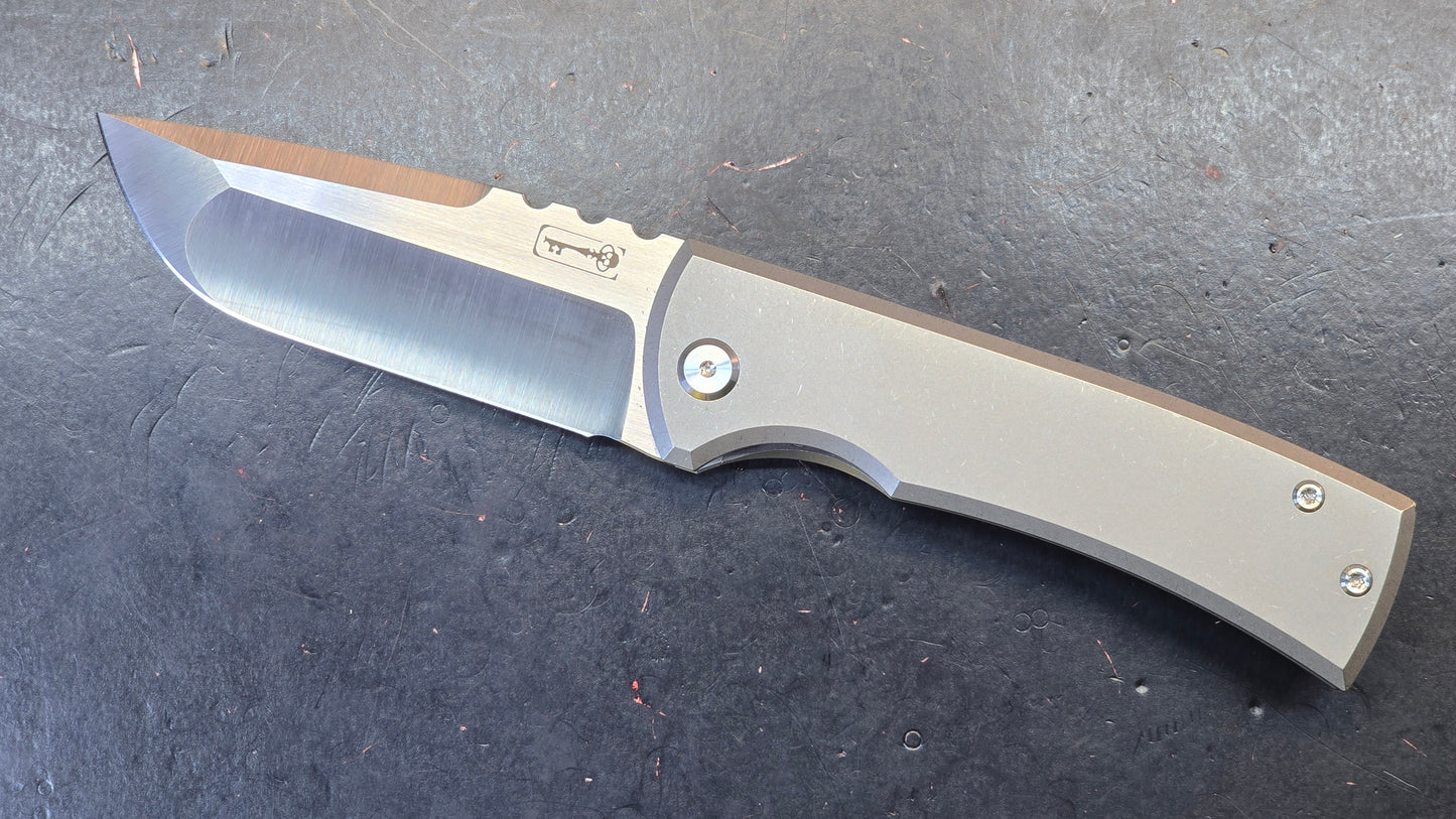 Chaves Redencion 229 Kickstop Drop Point Knife Titanium M390 (Discount in cart)