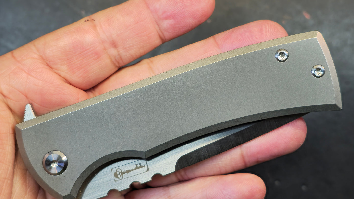 Chaves Redencion 229 Kickstop Drop Point Knife Titanium M390 (Discount in cart)