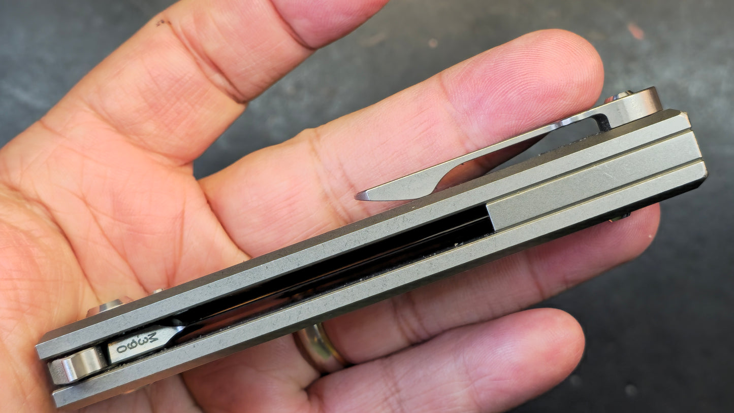 Chaves Redencion 229 Kickstop Drop Point Knife Titanium M390 (Discount in cart)