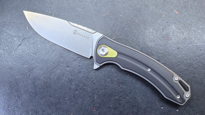 Maxace Balance 2.0 Yellow/Black G10 Handle M390 Blade (DISCOUNT IN CART)