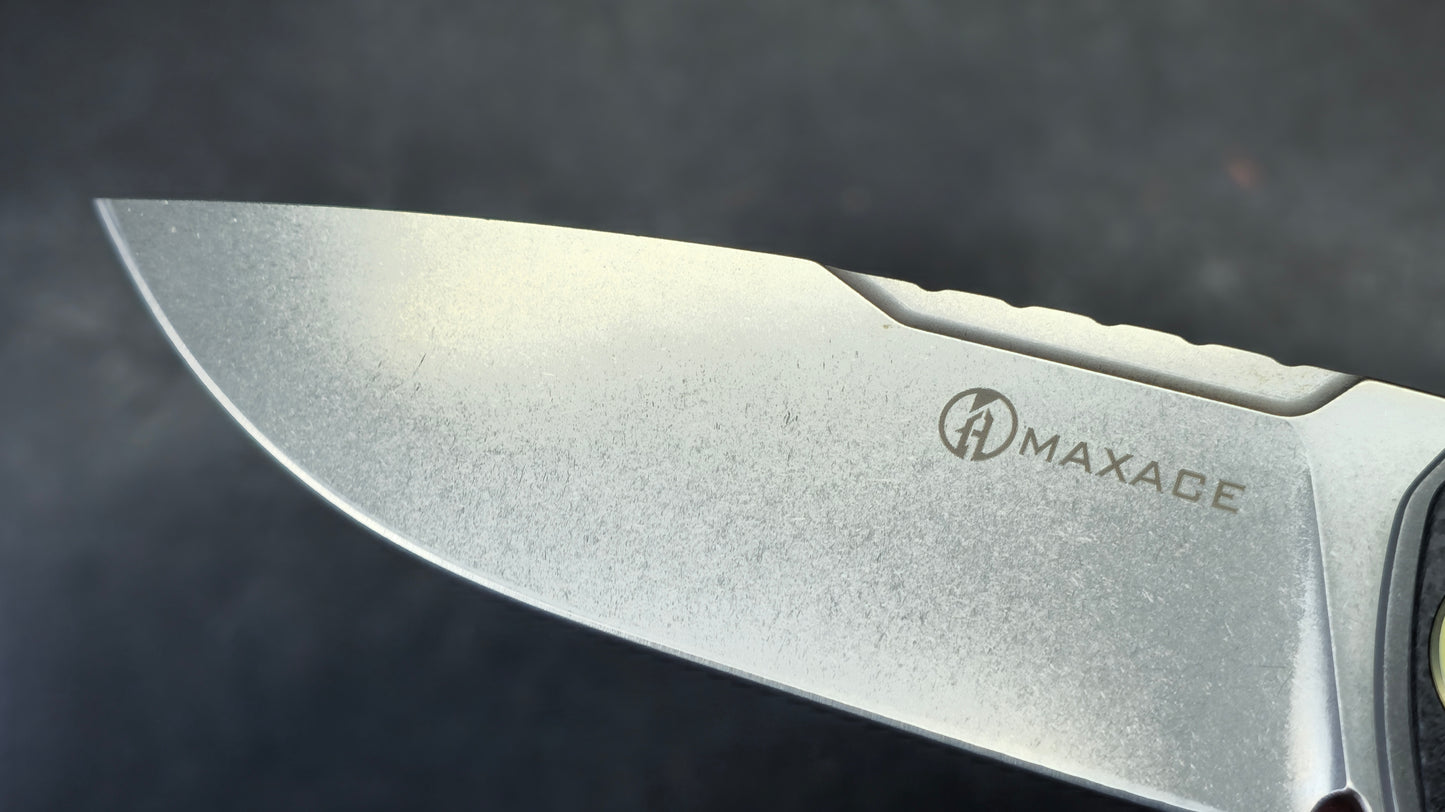 Maxace Balance 2.0 Yellow/Black G10 Handle M390 Blade (DISCOUNT IN CART)
