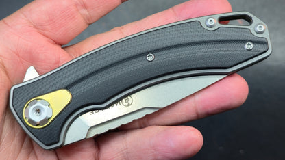 Maxace Balance 2.0 Yellow/Black G10 Handle M390 Blade (DISCOUNT IN CART)