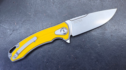 Maxace Balance 2.0 Yellow/Black G10 Handle M390 Blade (DISCOUNT IN CART)