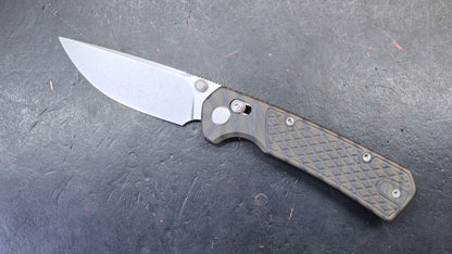 Geo Blaze 2502C Flame Ano Titanium Handle M390 (DISCOUNT IN CART)
