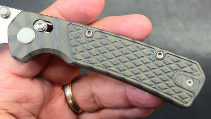 Geo Blaze 2502C Flame Ano Titanium Handle M390 (DISCOUNT IN CART)