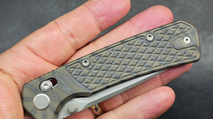 Geo Blaze 2502C Flame Ano Titanium Handle M390 (DISCOUNT IN CART)