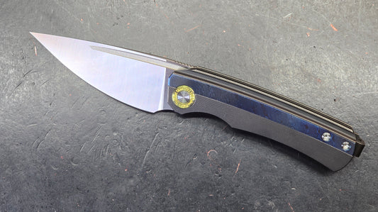 TwoSun TS494 Titanium & Timascus Handle YJ01-V1 Steel