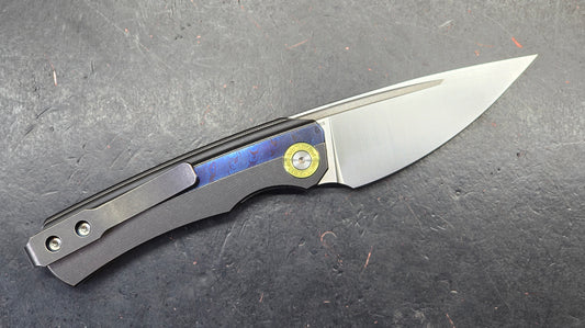 TwoSun TS494 Titanium & Timascus Handle YJ01-V1 Steel