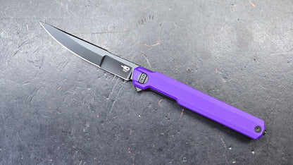 Bestech DUOZ Black/Jade/Purple G10 Handle 14C28N