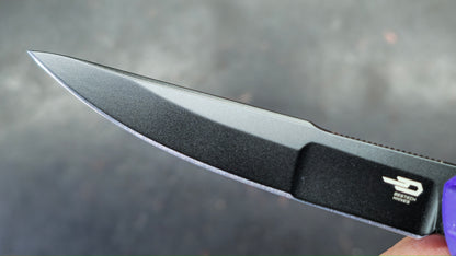 Bestech DUOZ Black/Jade/Purple G10 Handle 14C28N