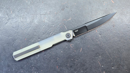 Bestech DUOZ Black/Jade/Purple G10 Handle 14C28N
