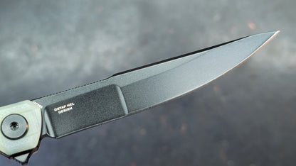 Bestech DUOZ Black/Jade/Purple G10 Handle 14C28N
