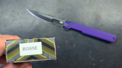 Bestech DUOZ Black/Jade/Purple G10 Handle 14C28N