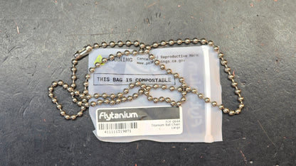 Flytanium 24" Large/Small Ball Chain Titanium