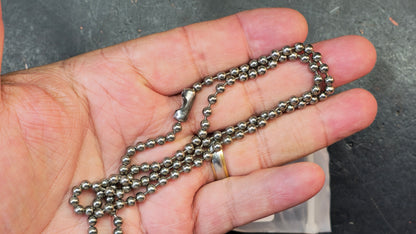 Flytanium 24" Large/Small Ball Chain Titanium