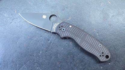 Spyderco Para 3 Salt Compression Lock Black G10 Handle MagnaCut Blade