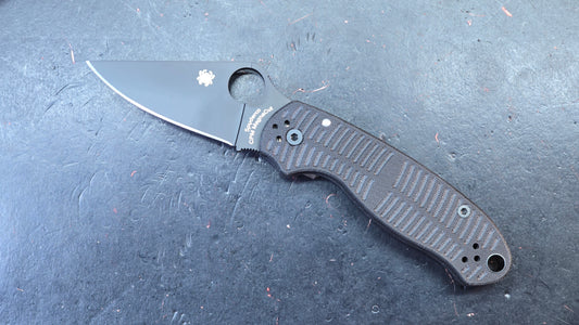 Spyderco Para 3 Salt Compression Lock Black G10 Handle MagnaCut Blade