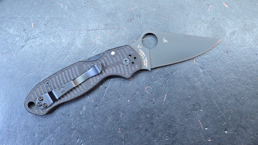 Spyderco Para 3 Salt Compression Lock Black G10 Handle MagnaCut Blade