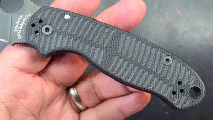 Spyderco Para 3 Salt Compression Lock Black G10 Handle MagnaCut Blade