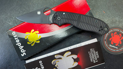Spyderco Para 3 Salt Compression Lock Black G10 Handle MagnaCut Blade