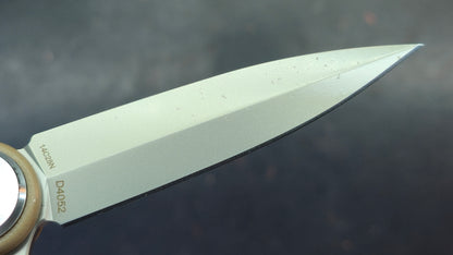 DREAMTECH Knives D4052 Blue/Tan G10 Handle 14C28N Blade