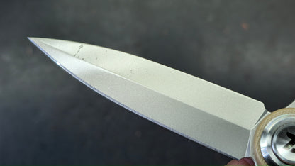 DREAMTECH Knives D4052 Blue/Tan G10 Handle 14C28N Blade