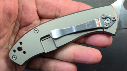 Spyderco Tenacious RIL Bead Blast Titanium Handle 8Cr13MoV