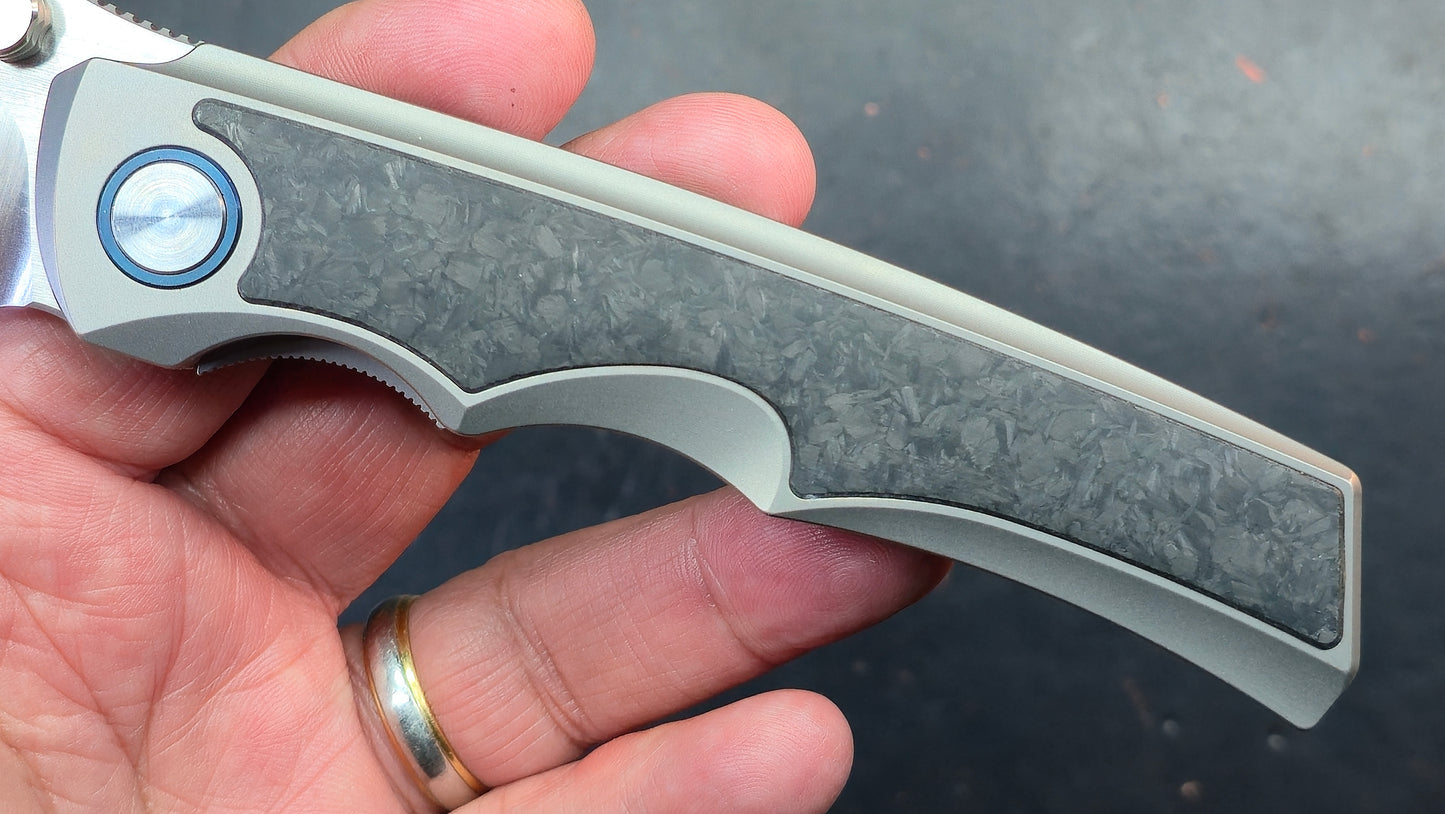YJGDCN CN027 Ti/Carbon Fiber 10CR15MOV